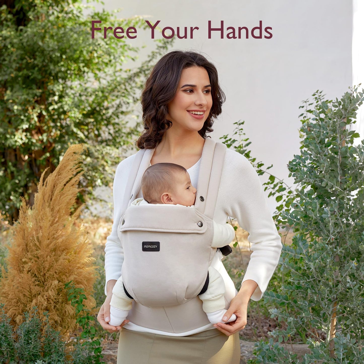 Baby Carrier - Ergonomic, Cozy and Lightweight Carrier for 7-44lbs, Effortless to Put On