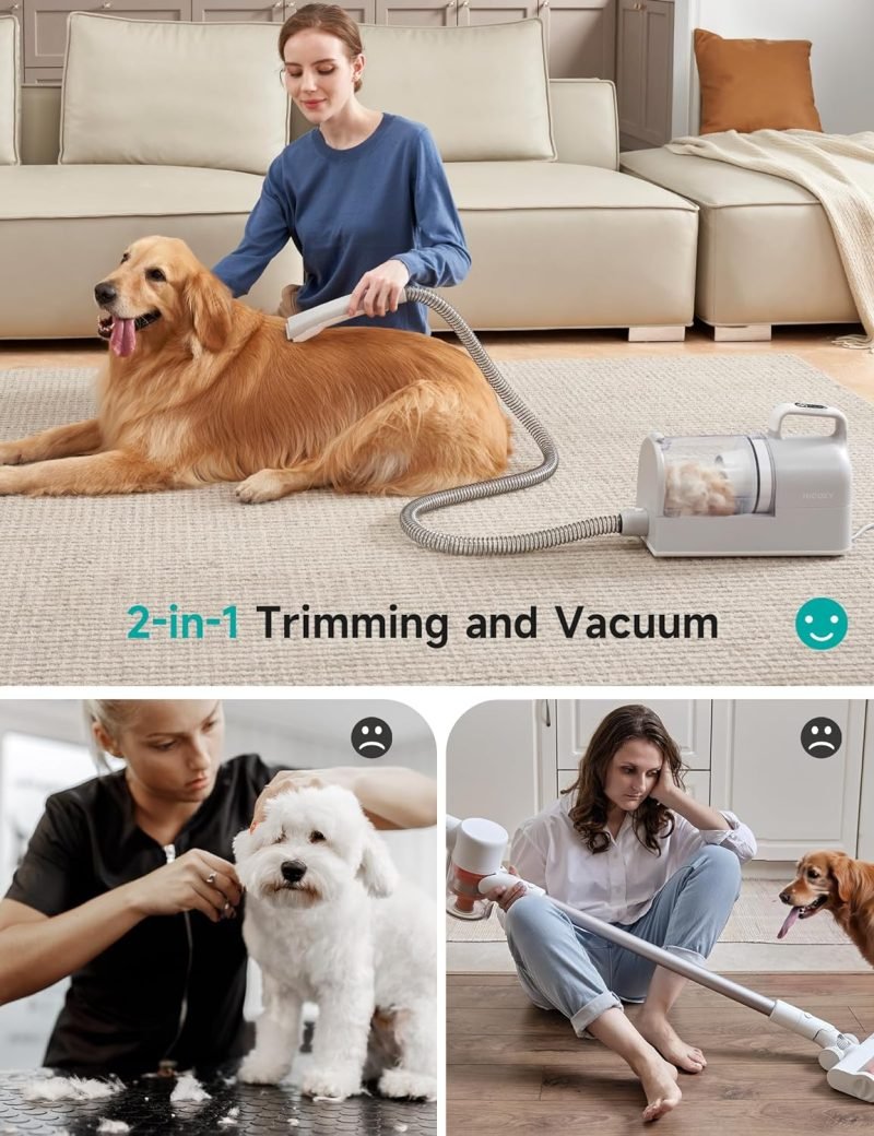 Dog Grooming Vacuum, 12000Pa Minimum 50dB Quiet Dog Vacuum for Shedding Grooming with 2L Dust Cup - Image 7